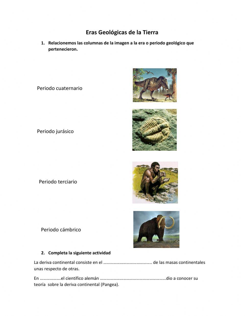 Eras geológicas de la tierra
