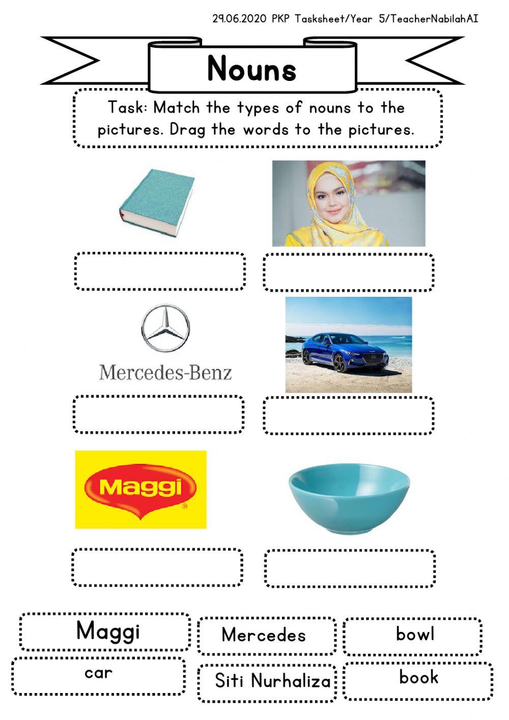 Tasksheet Year Common-Proper Nouns