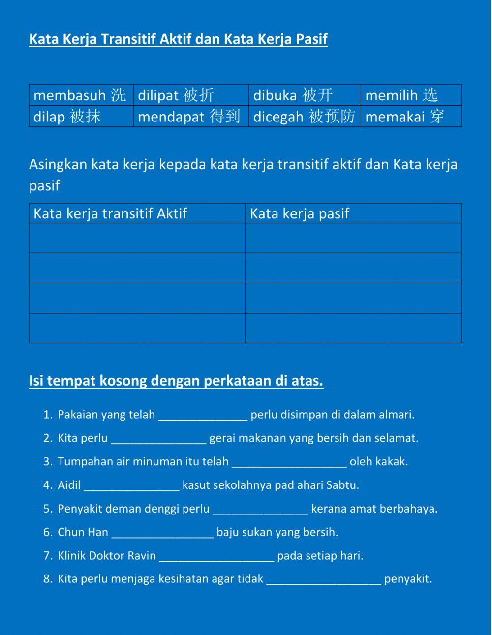 Bahasa Melayu Tahun Empat