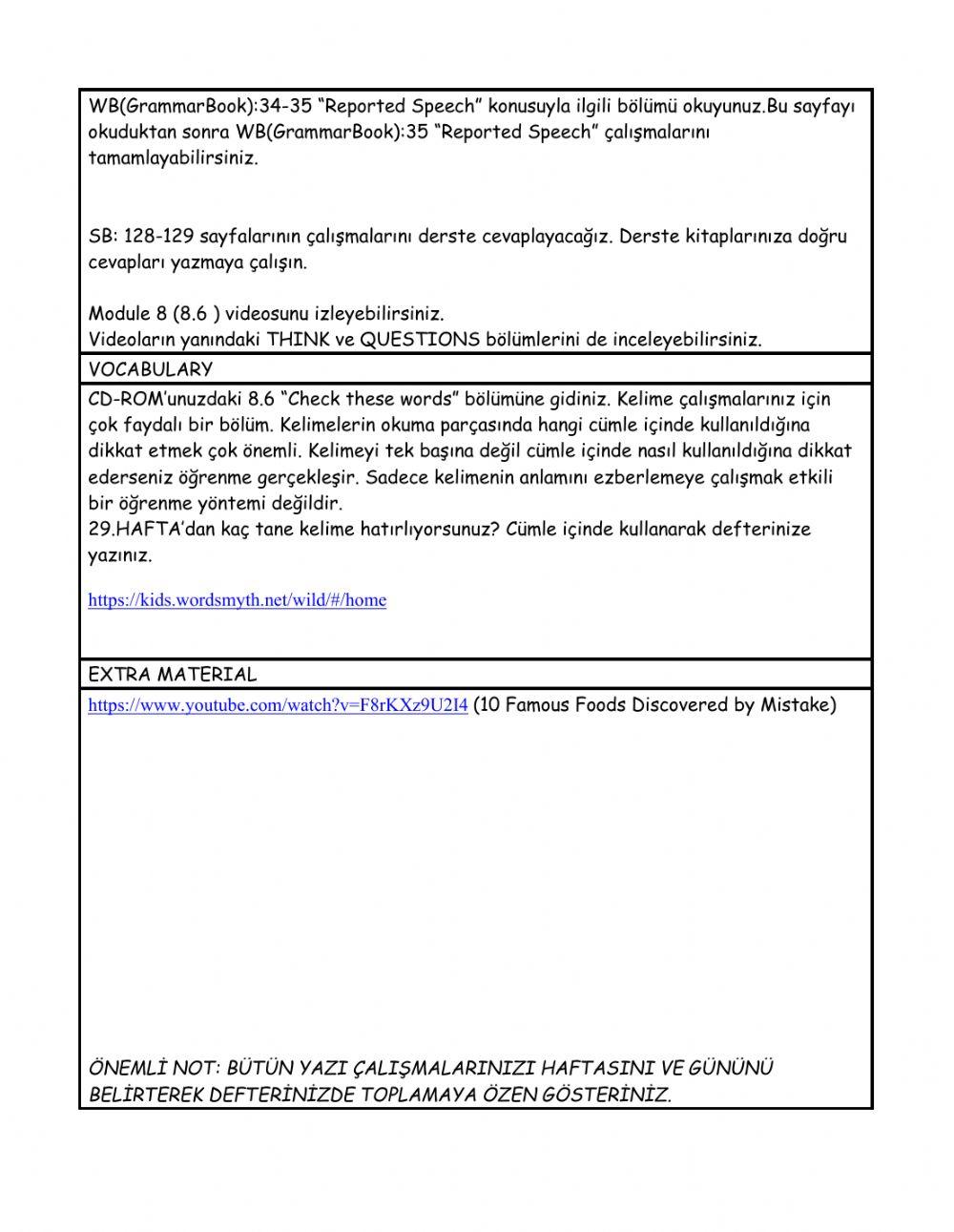 level 5 weekly plan 30