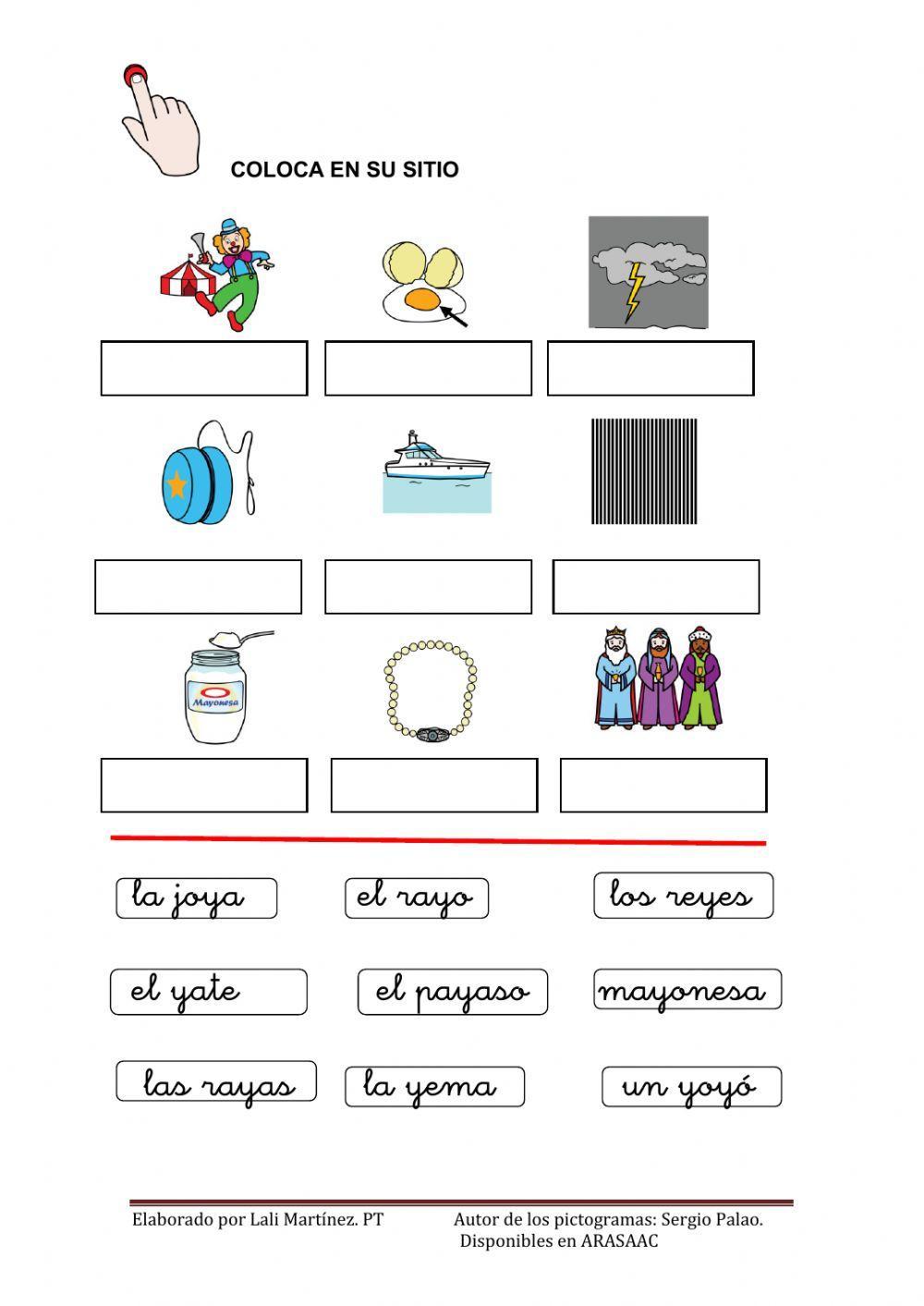 Letra Y interactive worksheet for Infantil Primaria | Live Worksheets