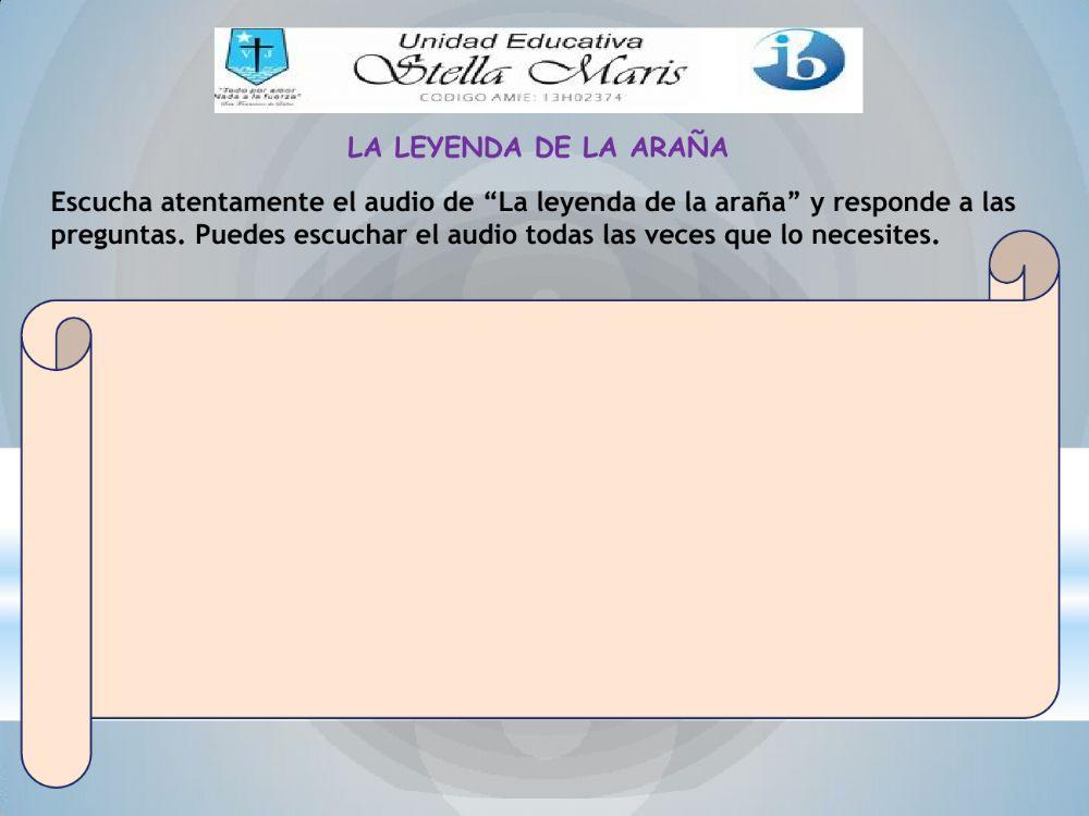 LA LEYENDA DE LA ARAÑA