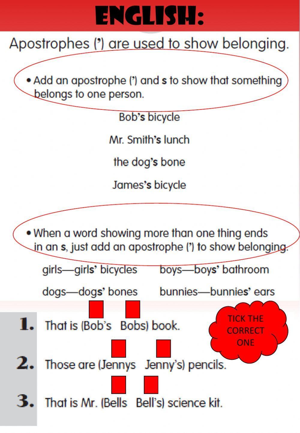 WEEK 20: TUESDAY: Grammar