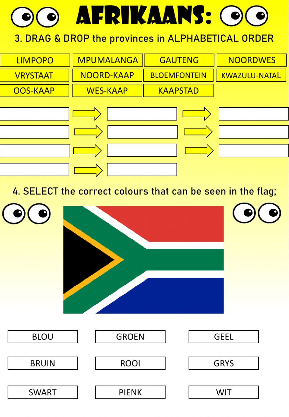 WEEK 20: MONDAY: Suid Afrika