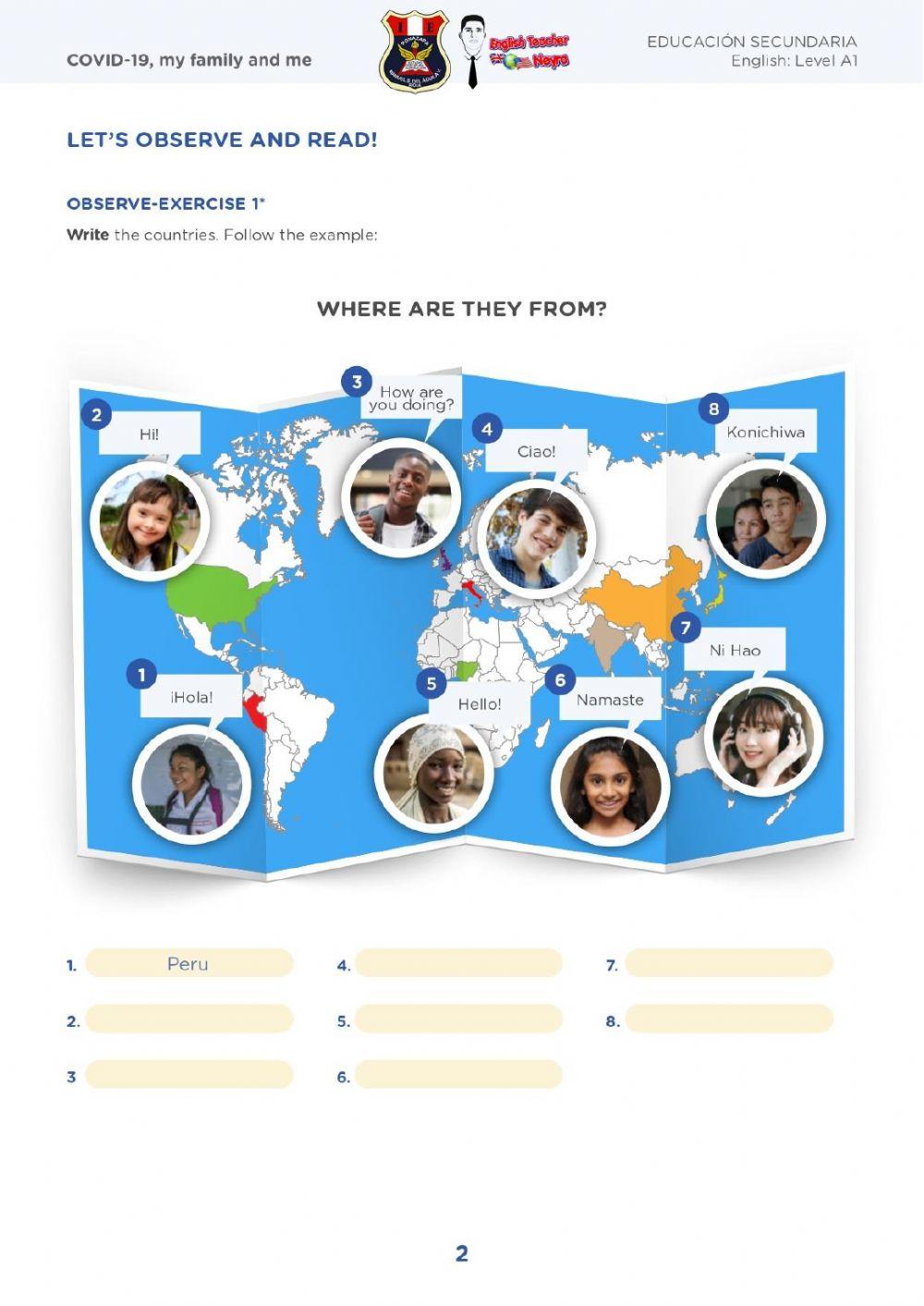 LET'S OBSERVE AND READ! (week 3) worksheet | Live Worksheets