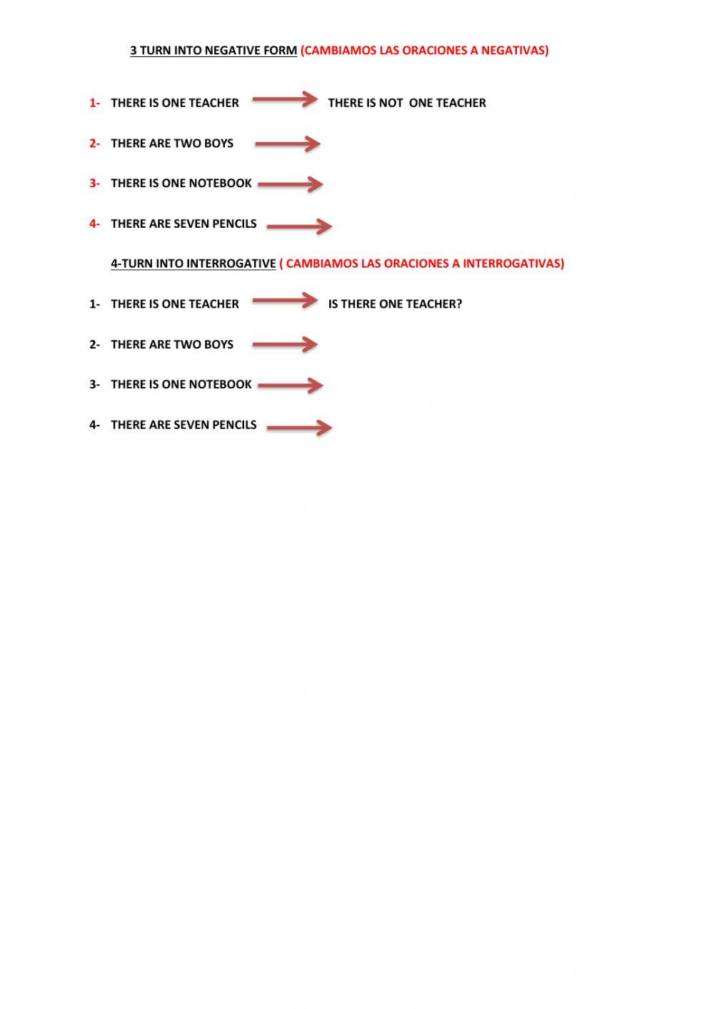 There is and there are