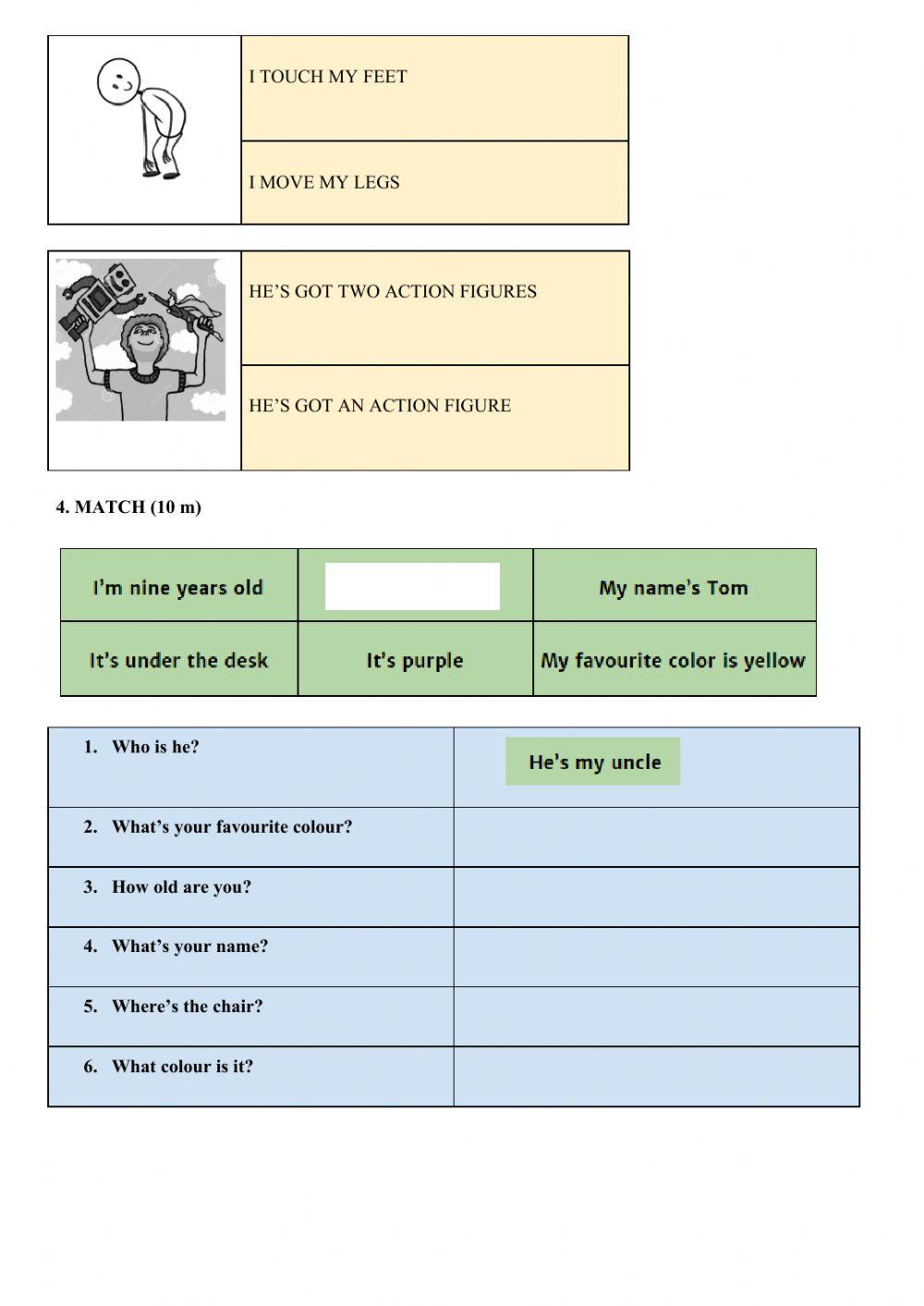 Mid term test integrated-3rd grade