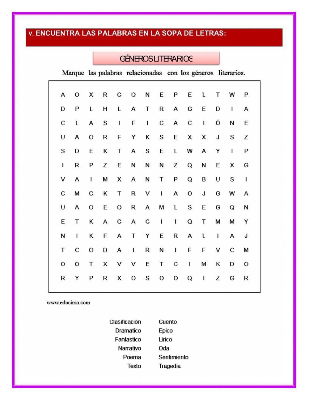 Los géneros literarios