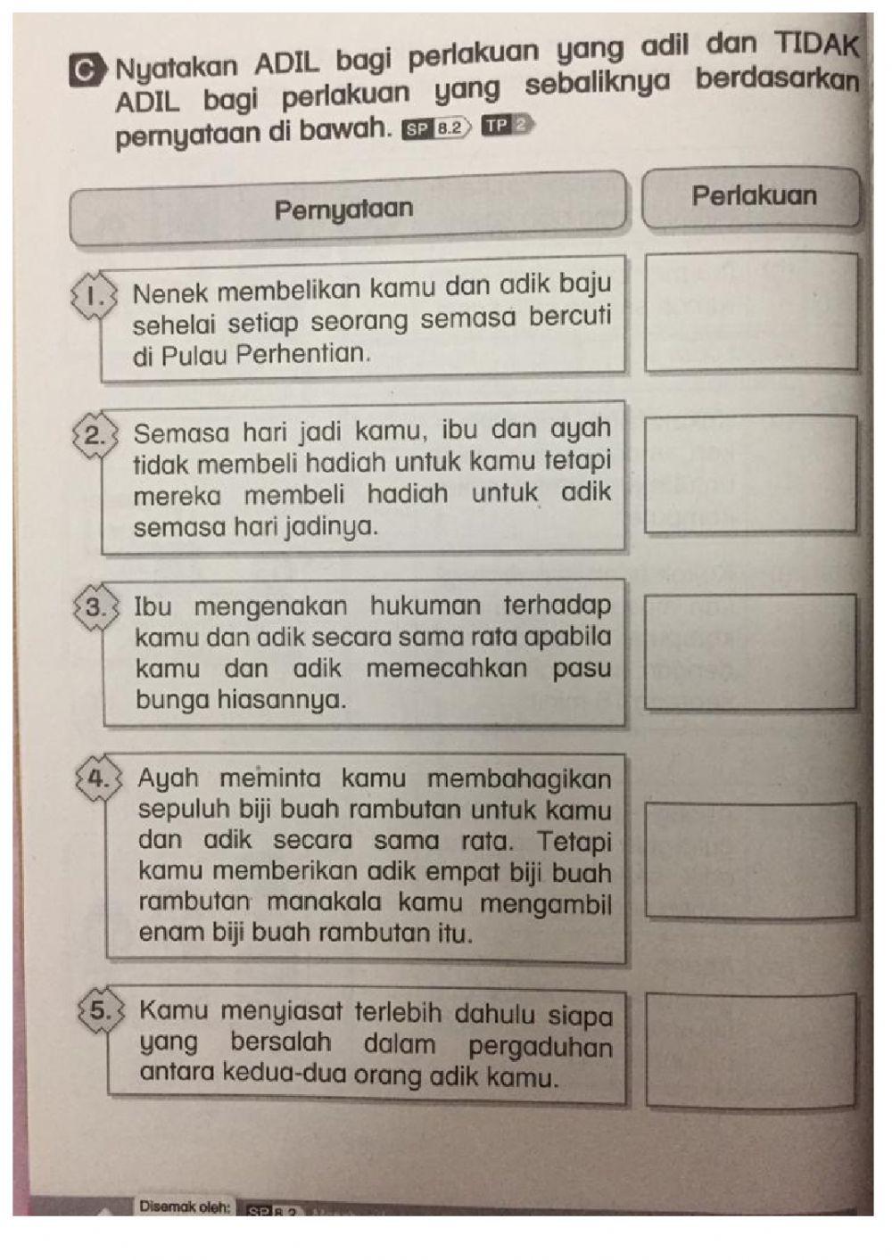 Keadilan, Keluargaku adil