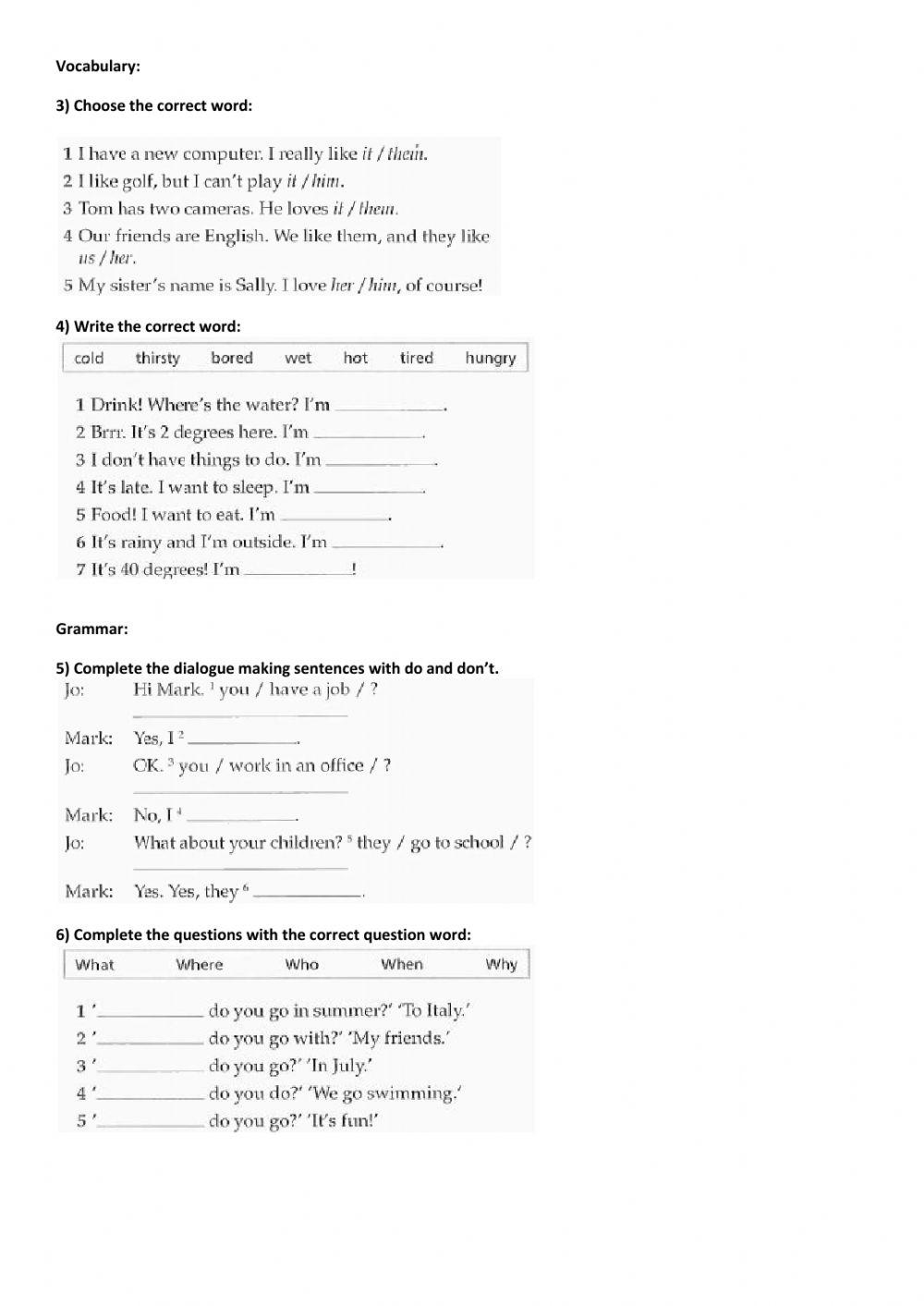Revision test, life unit 6-7
