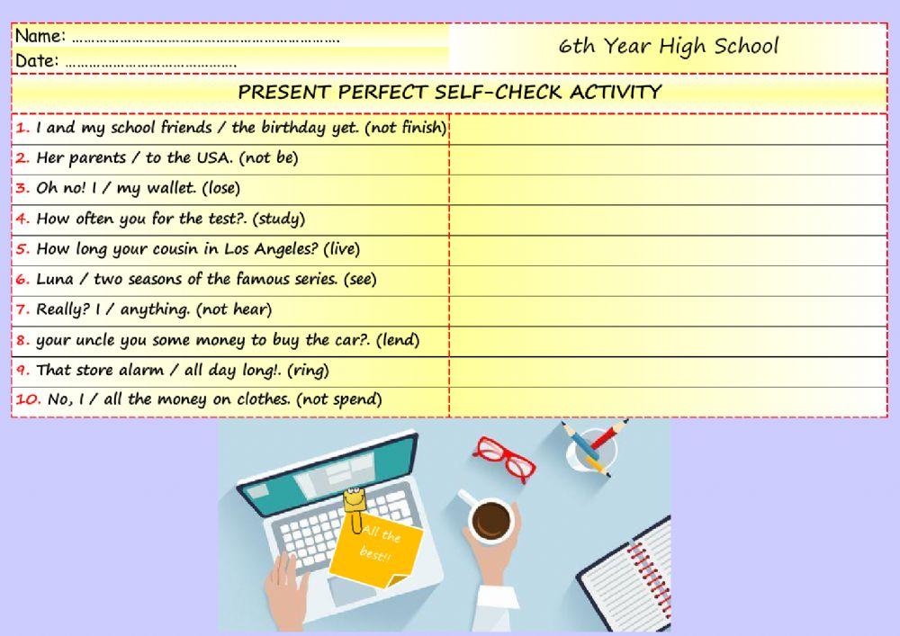 6th - Present Perfect B