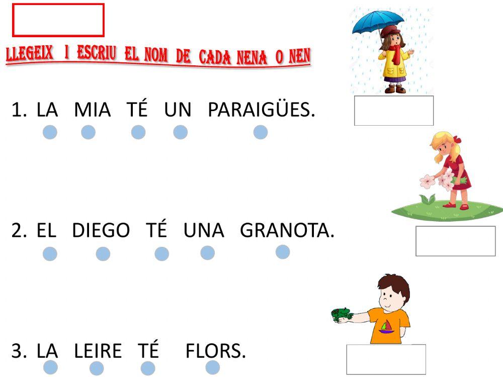 Llegir i escriure el nom