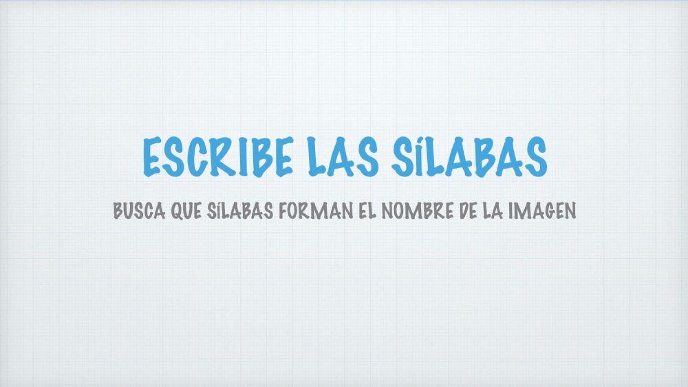 Imagenes y sílabas