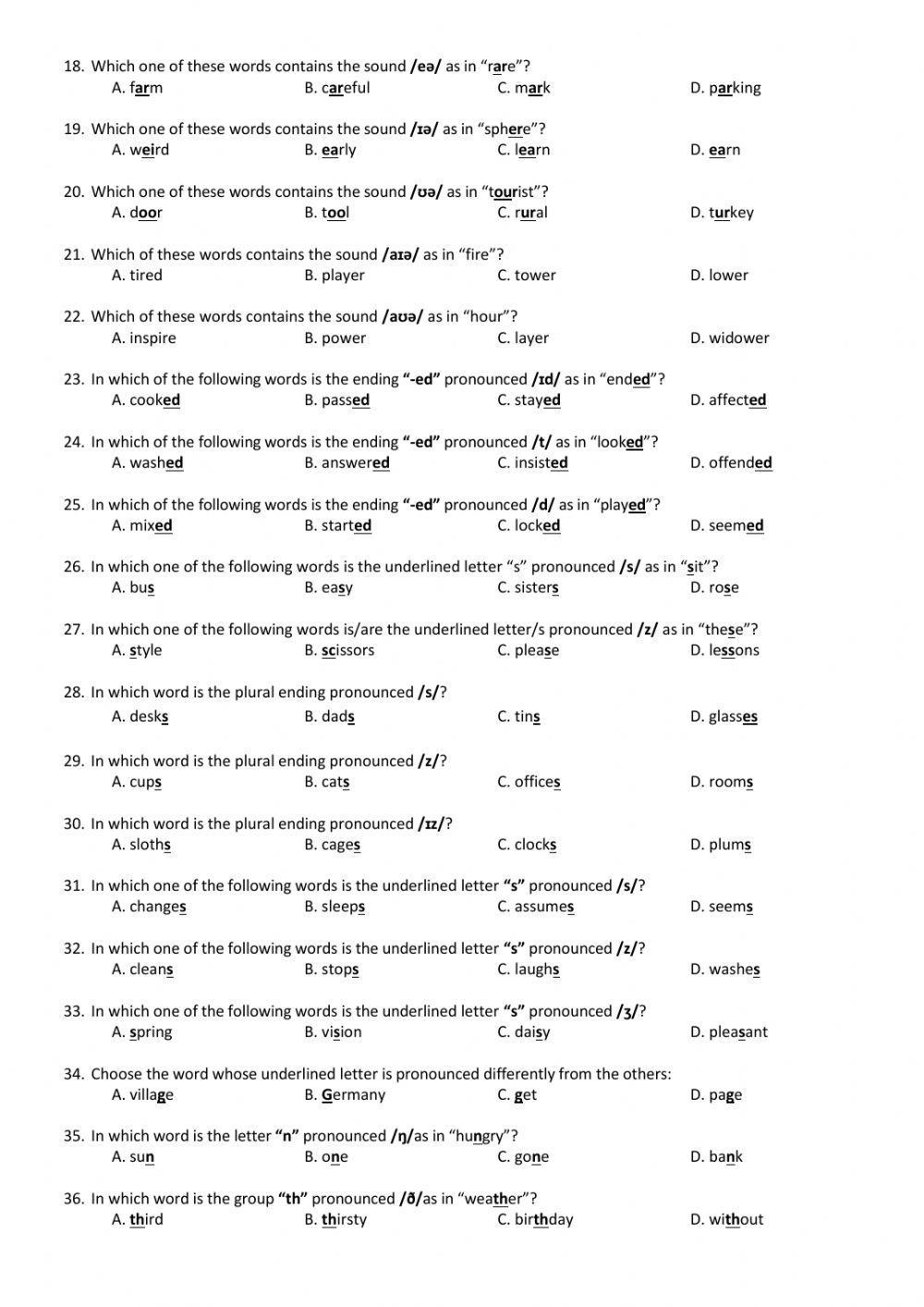 PRONUNCIATION -Phonetics (4)