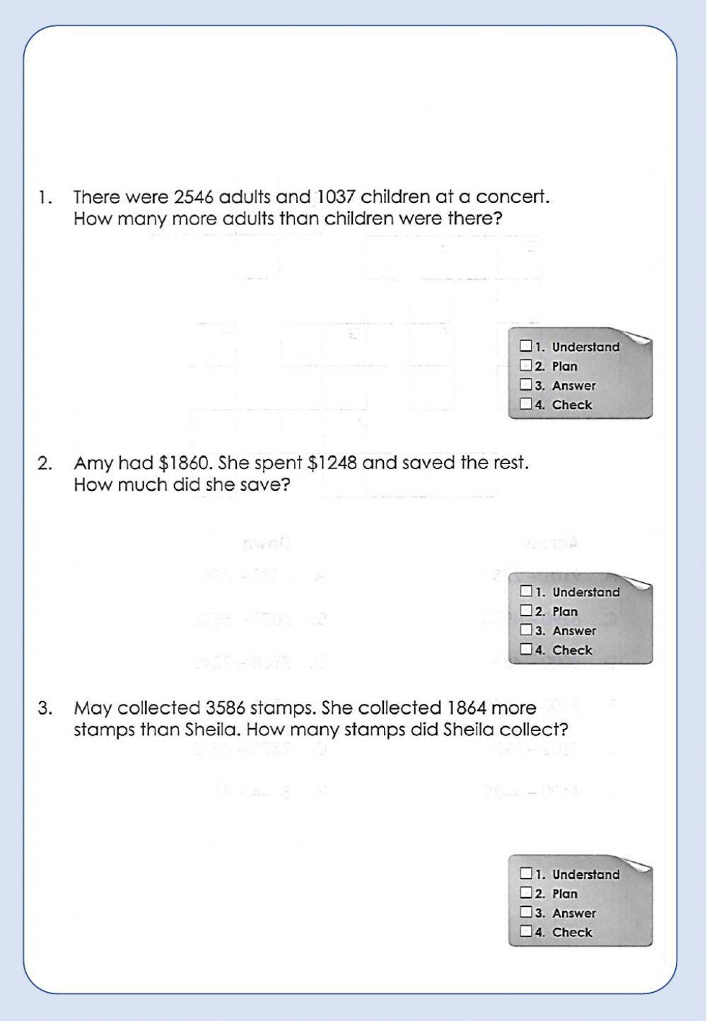Week 20 - Thursday - Maths 4 and 5