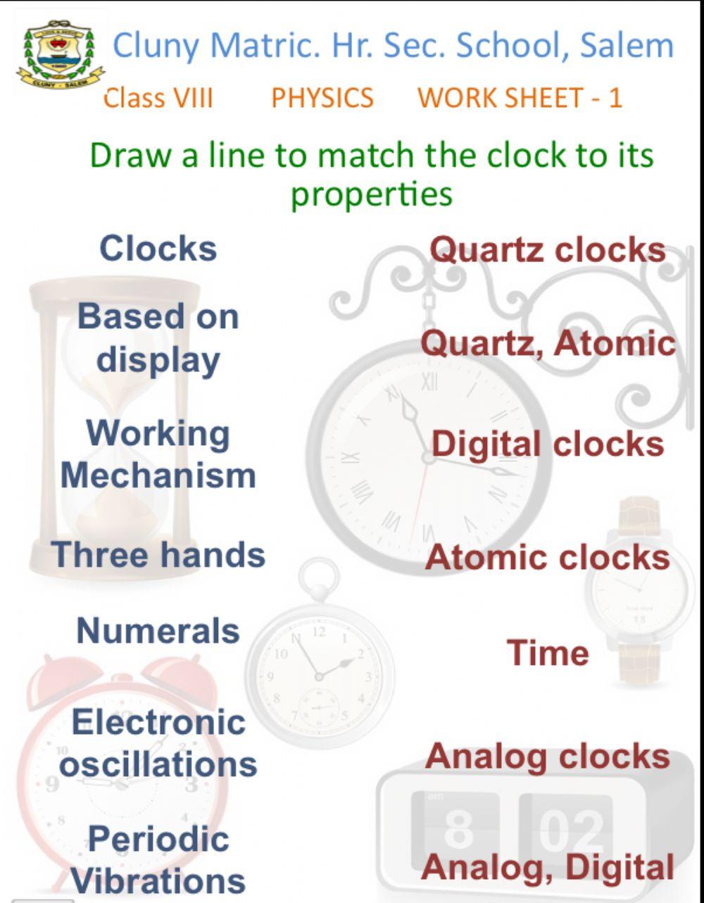 Class 8 Physics 1 Clocks
