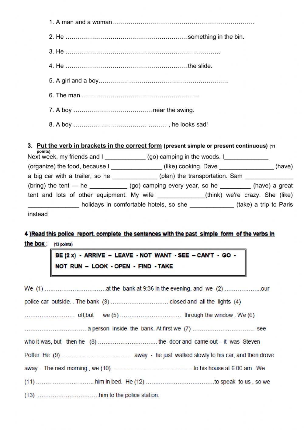 3rd Seniors Partial Exam - Use of English