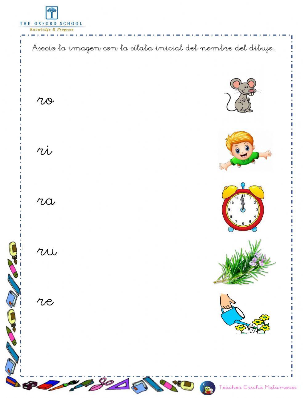 Sílabas ra re ri ro ru