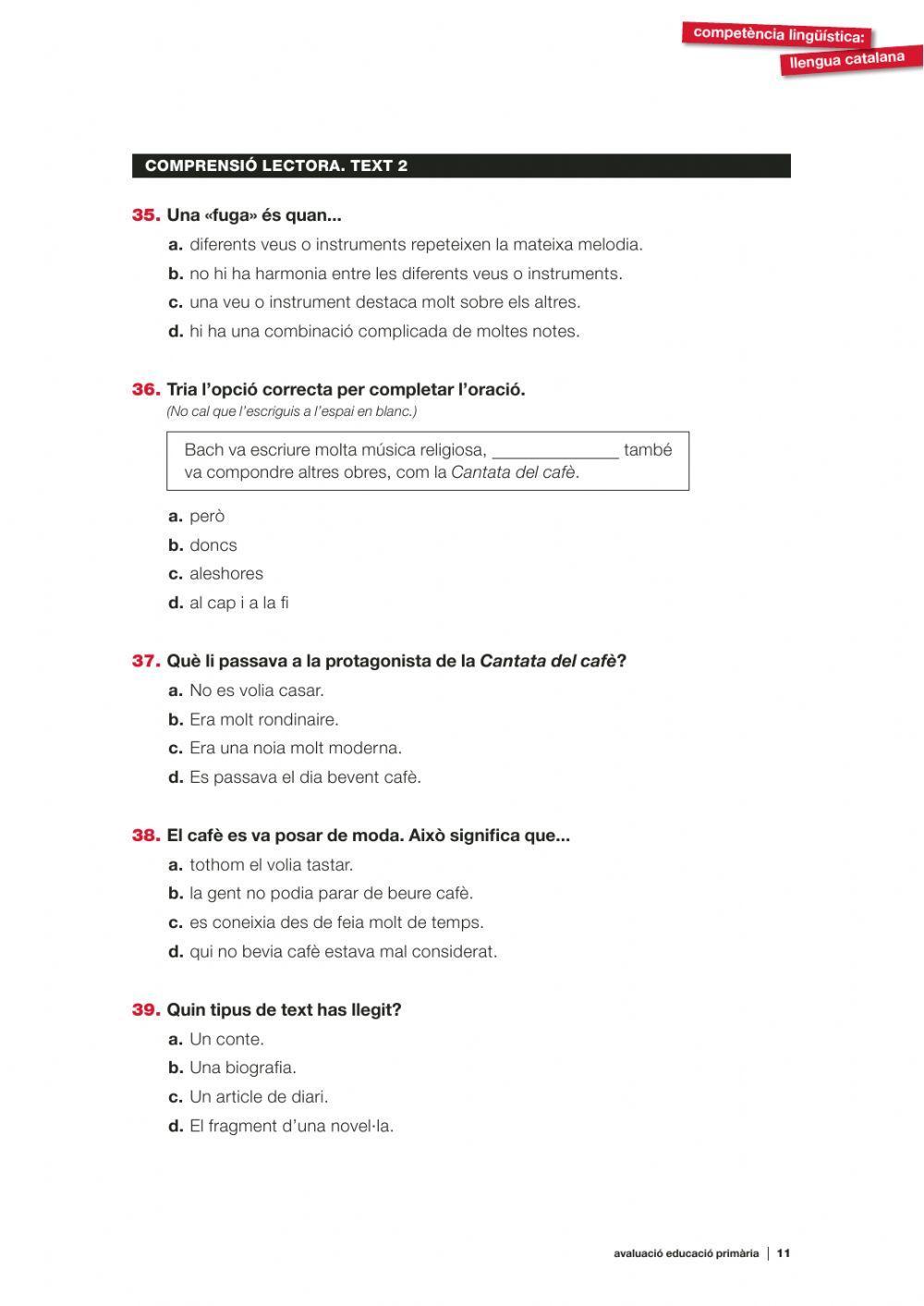 Comprensió lectora 22