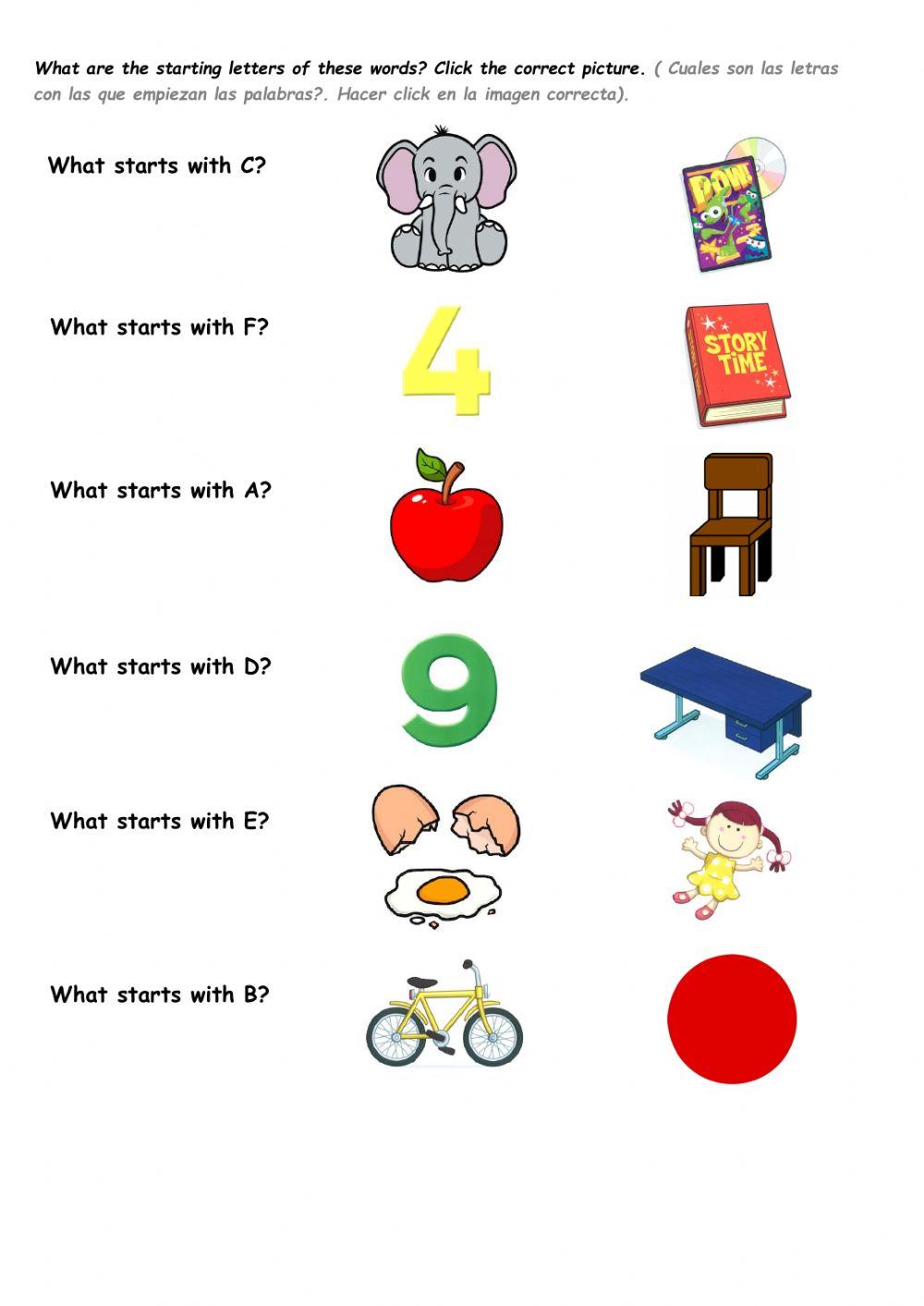 Pdf online exercise: The alphabet | Live Worksheets