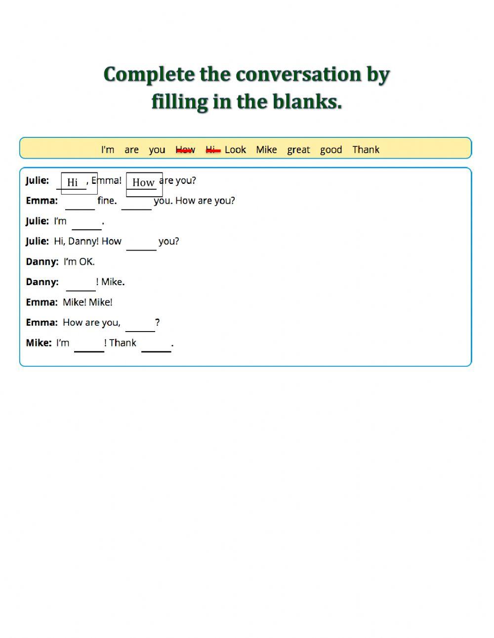 Unit 1 - Lesson 3 - Story: I'm great!