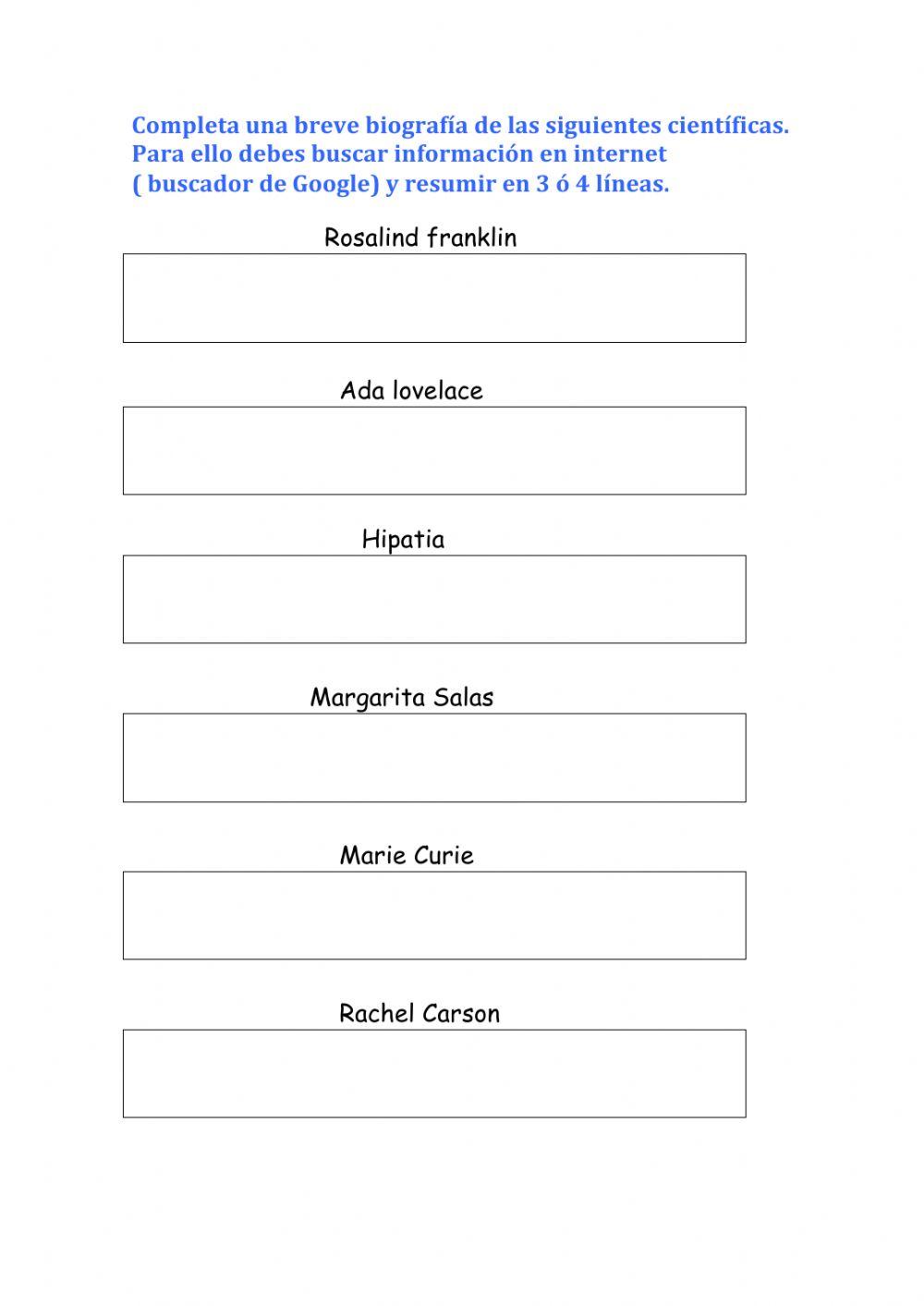 Mujeres Científicas