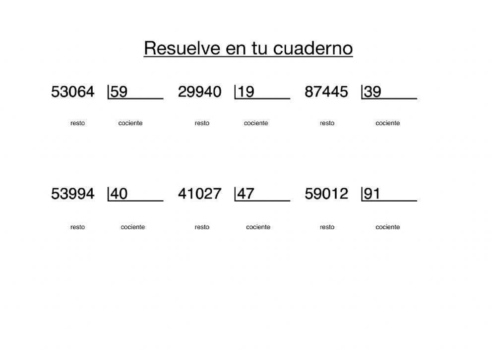 6 divisiones dos cifras