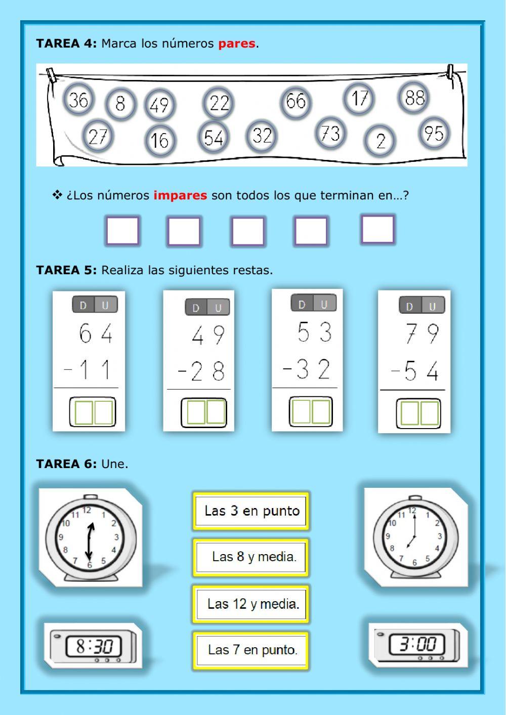 Prueba de matemáticas