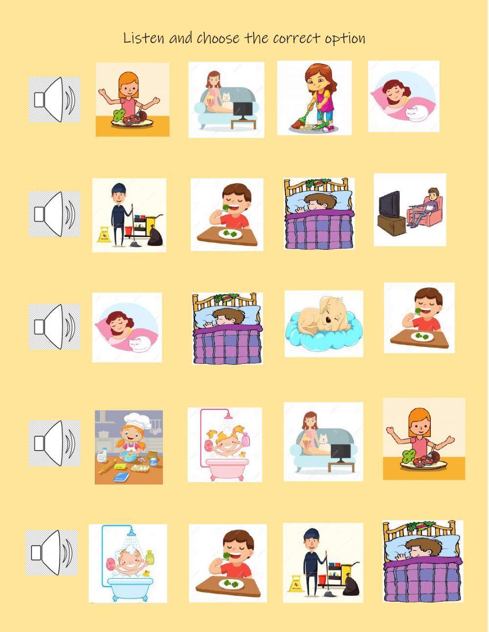 Listen and choo… | Free Interactive Worksheets | 250515