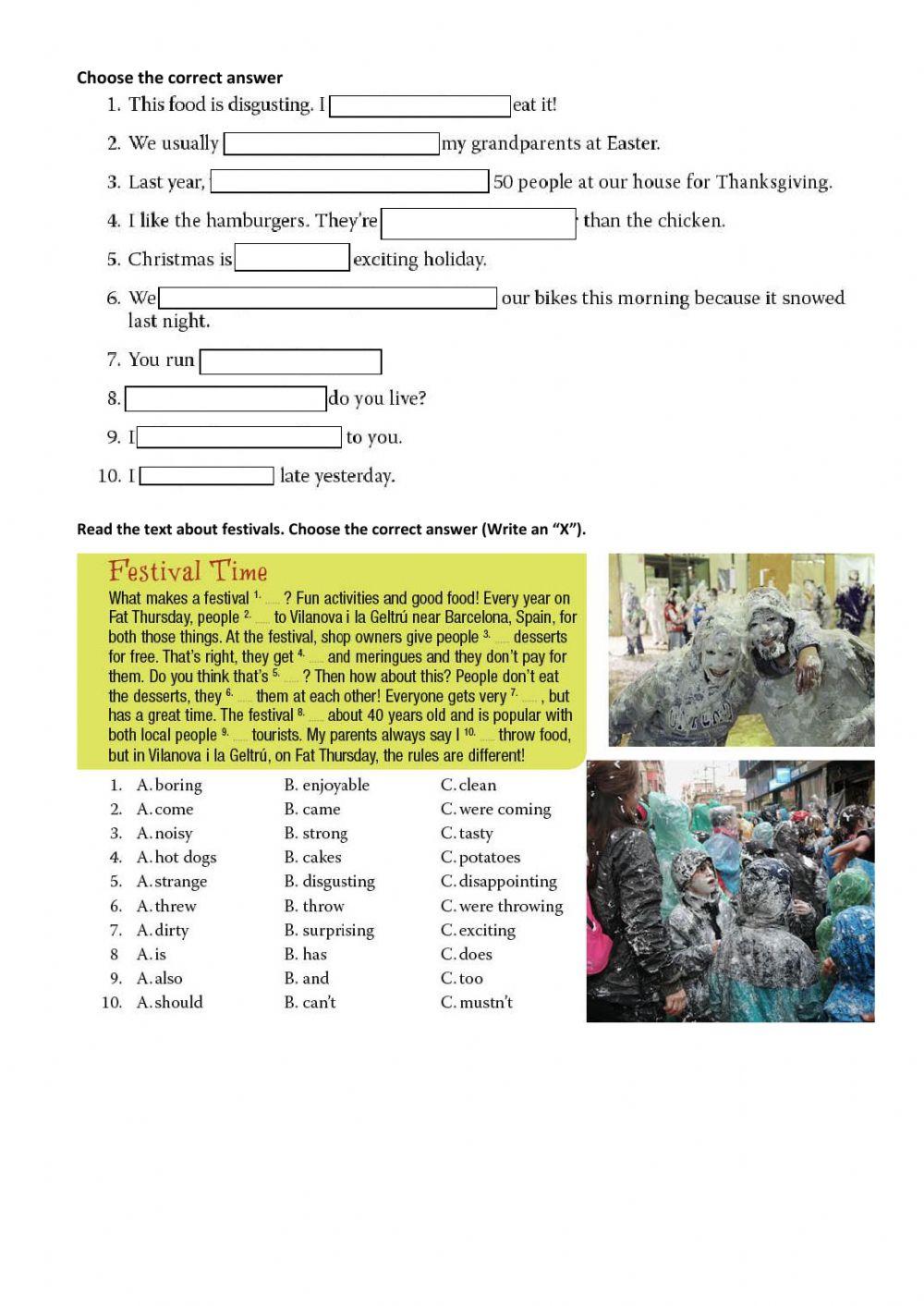 UNIT 7 - Grammar Worksheet 2
