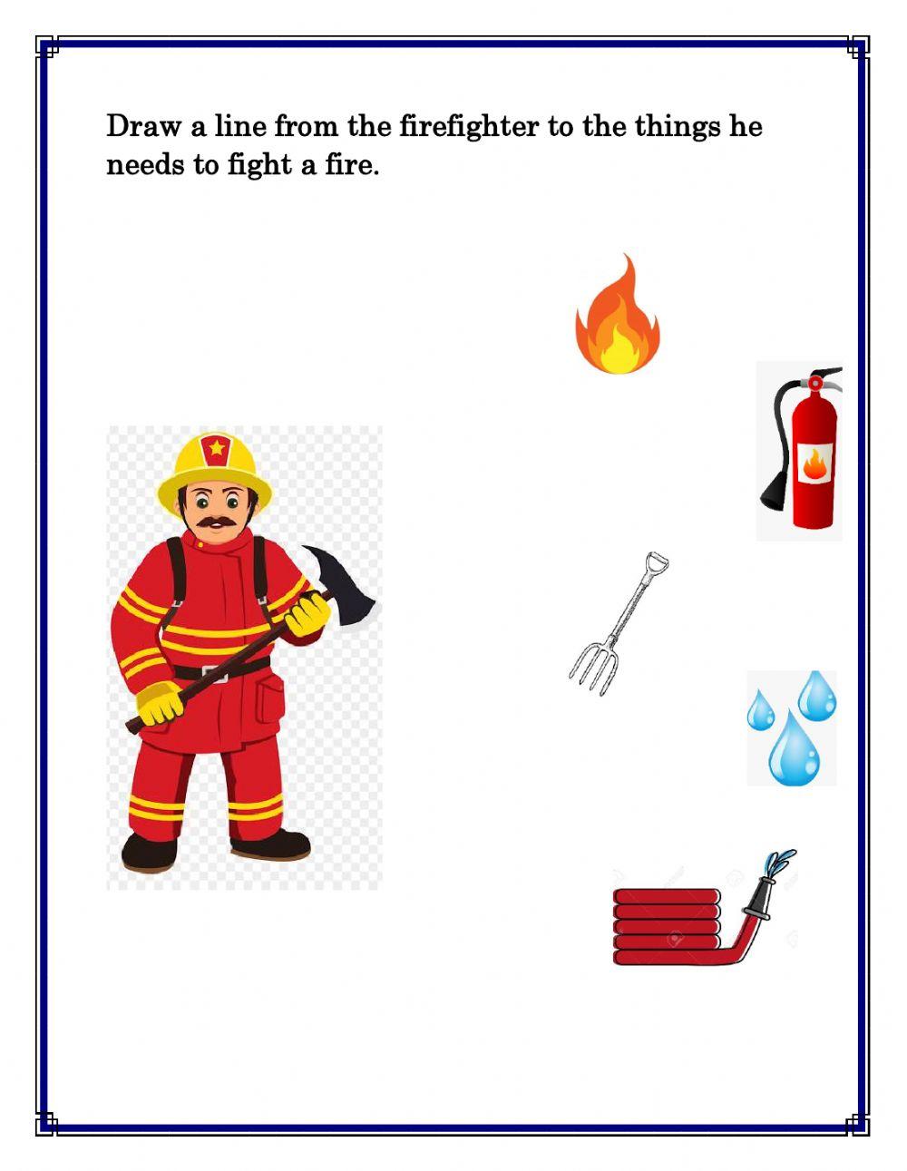 Community helper: firefighter