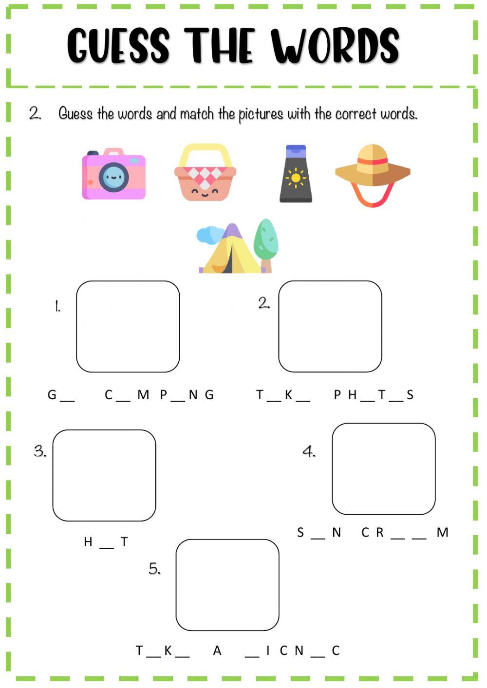 Summer worksheet (2)