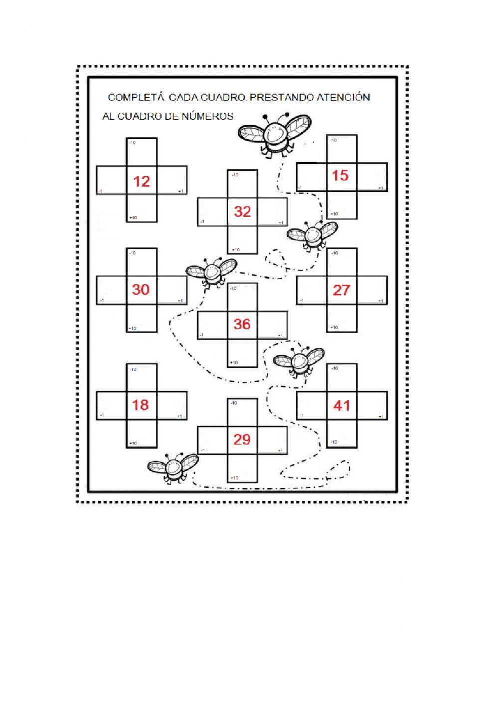 Cuadro de números