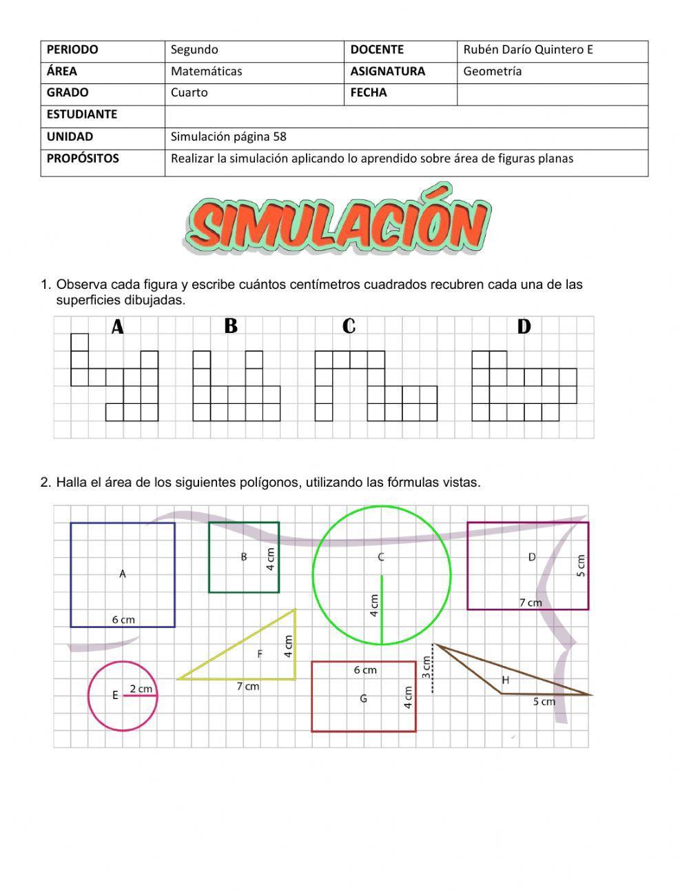 Problemas con áreas