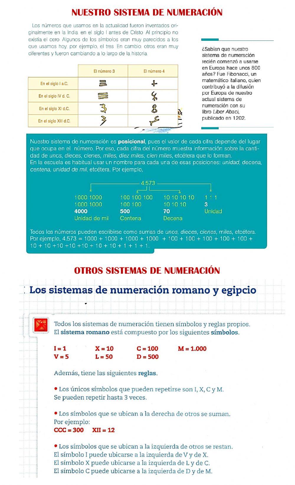 Sistemas de numeración 5°