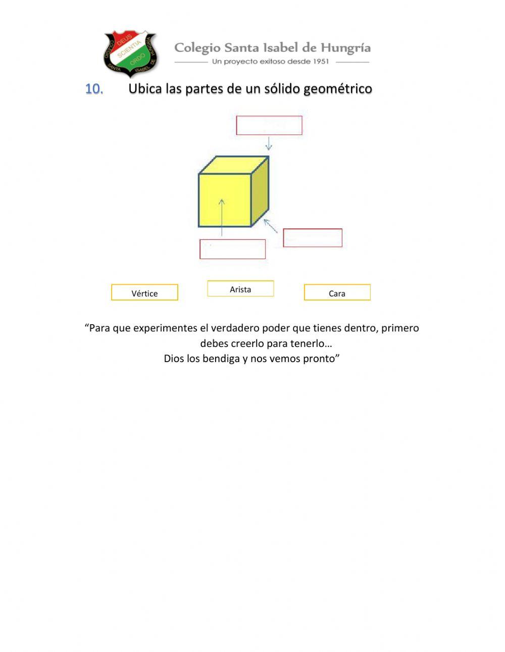 Polígonos y sólidos geométricos 3º