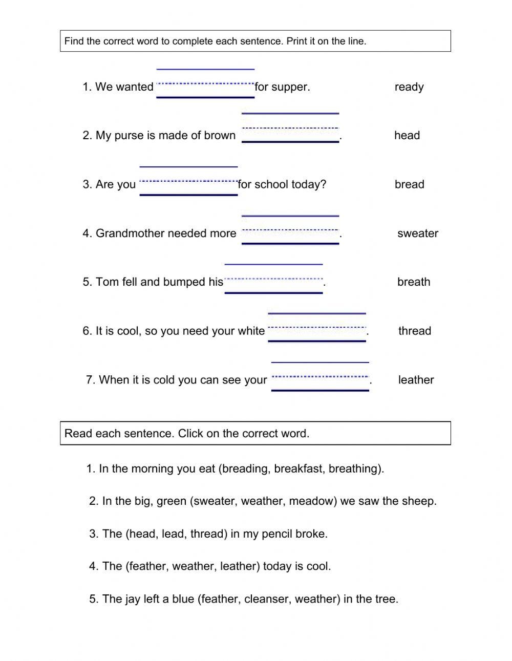 Phonics - Vowel Digraphs oo-ea Phonics - Vowel Digraphs oo-ea