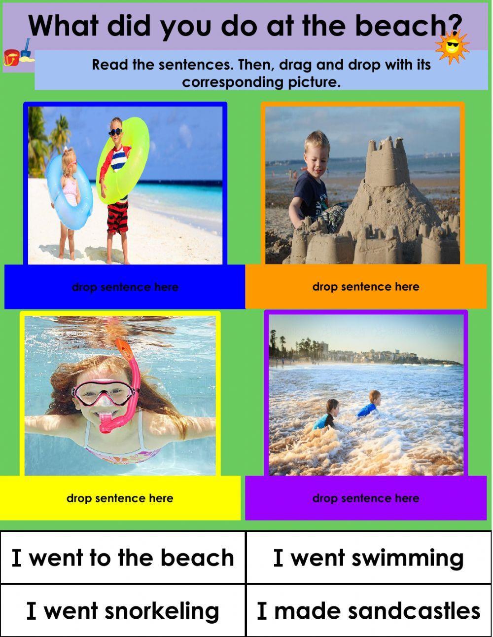 What did you do at the beach?