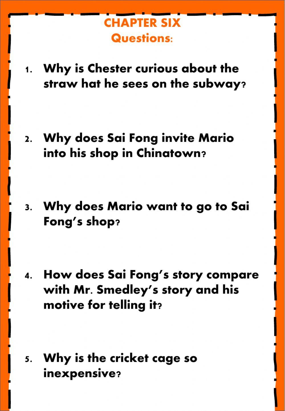 The Cricket in Time Square - Week 16 - Wednesday