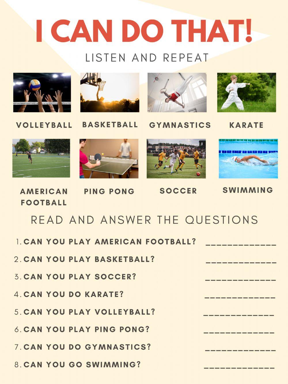 Can you? - Sports