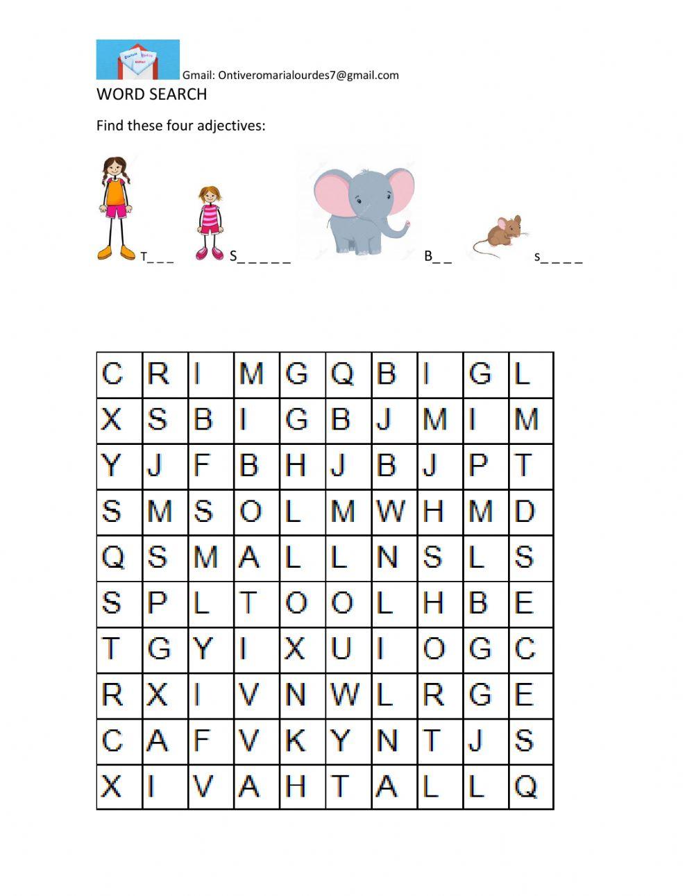 Word search puzzle
