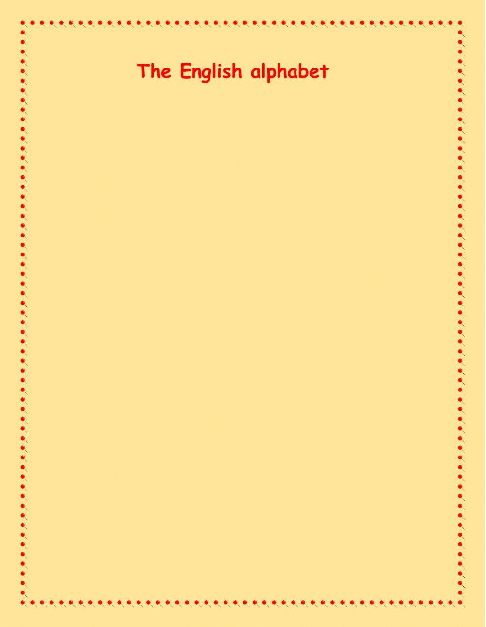 The English alphabet activity | Live Worksheets