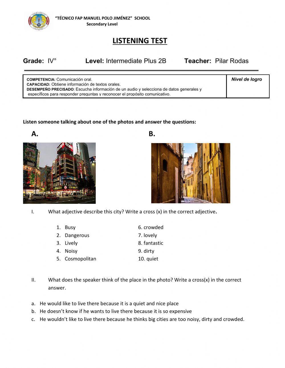 DESCRIPTION OF A CITY