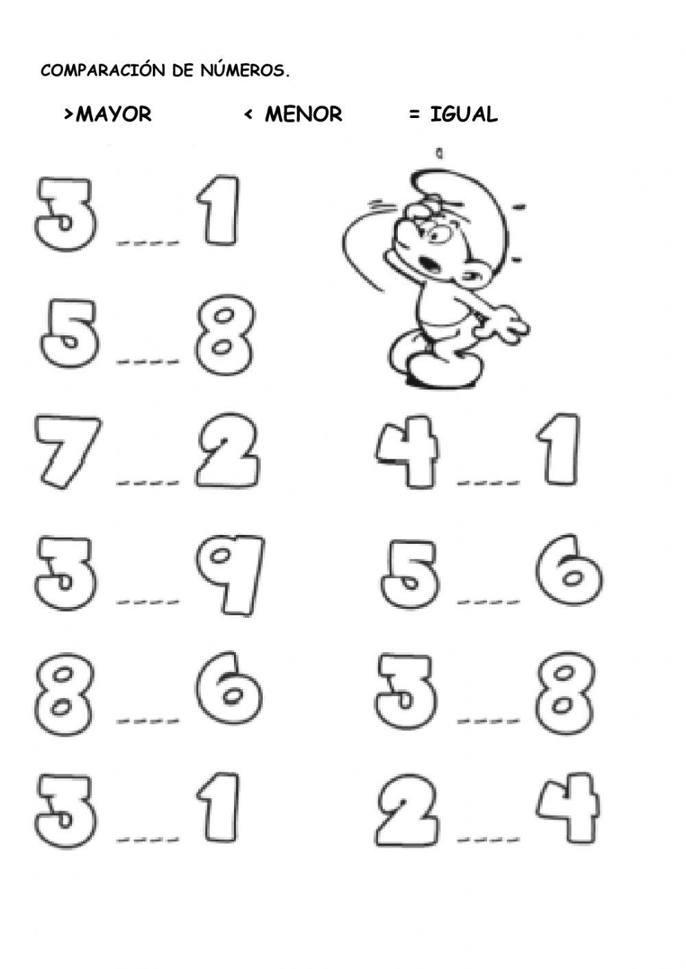 Comparación de números