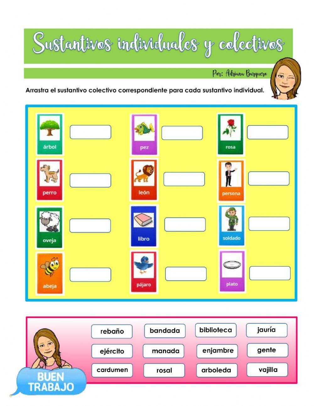 Sustantivos individuales y colectivos online exercise live 49 off