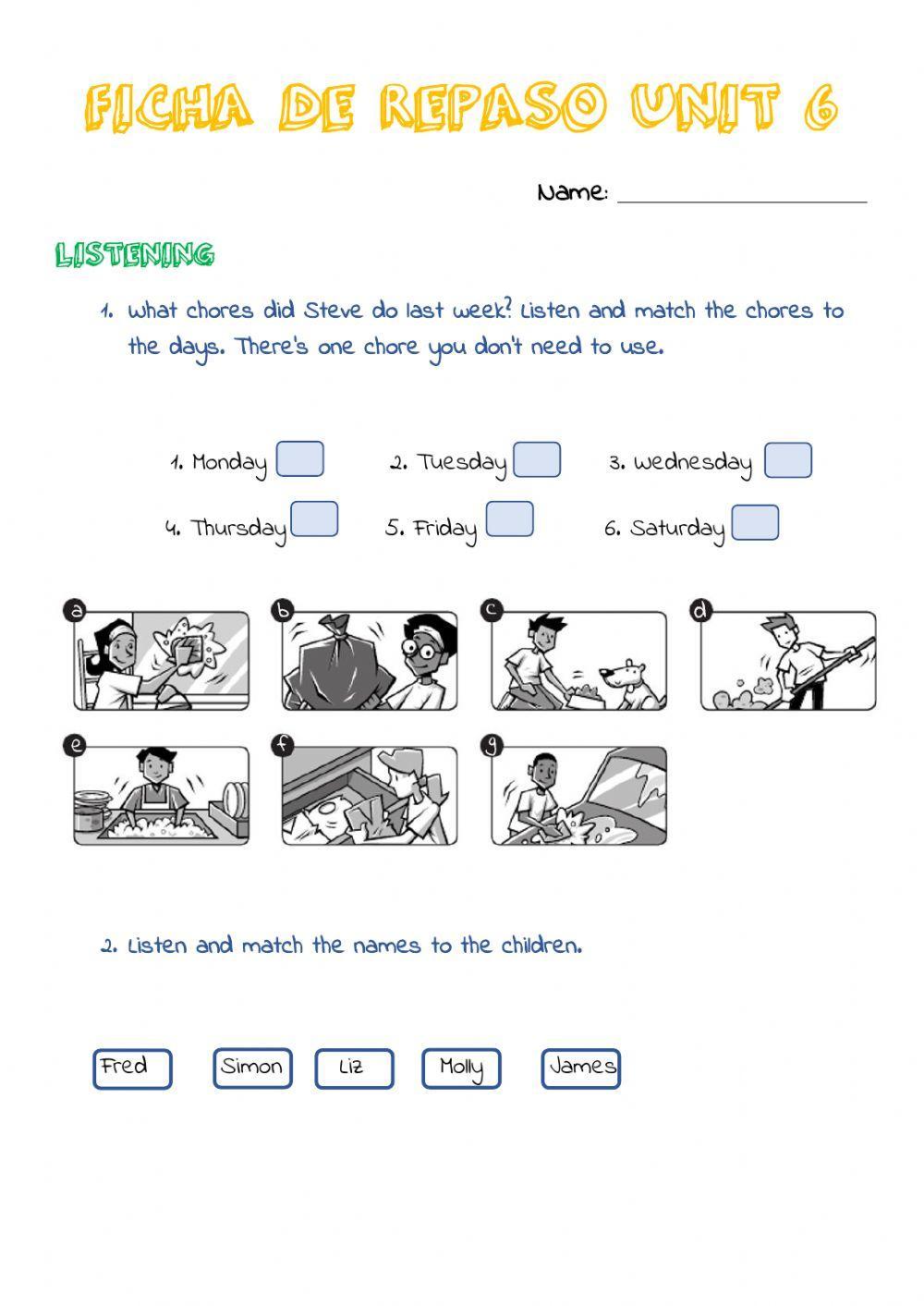 Past Simple and chores