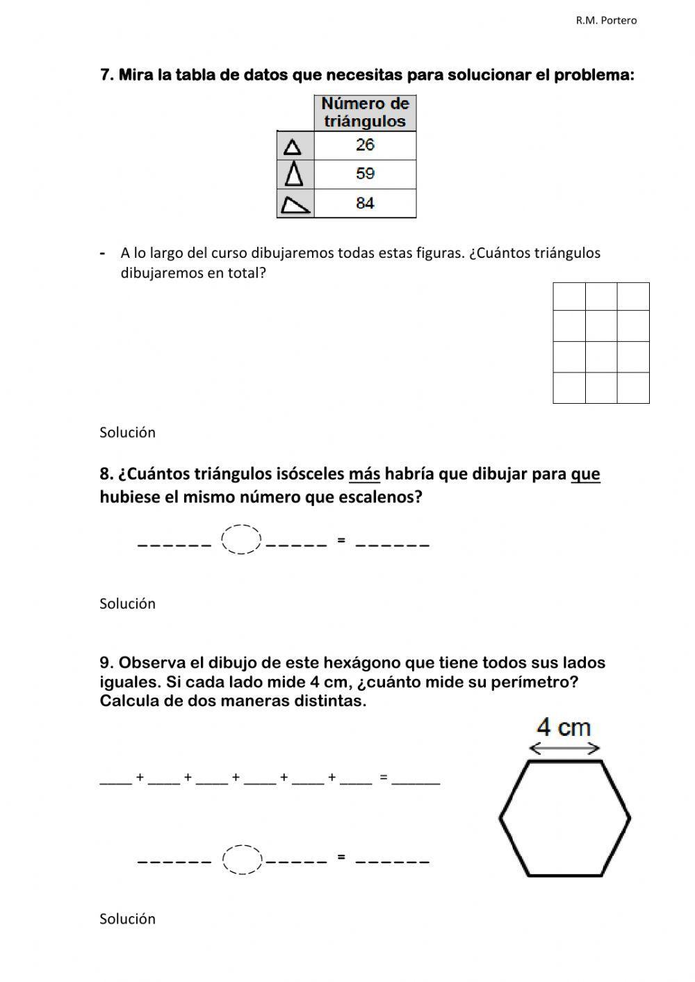 REPASO GEOMETRÍA - 2º de Educación Primaria
