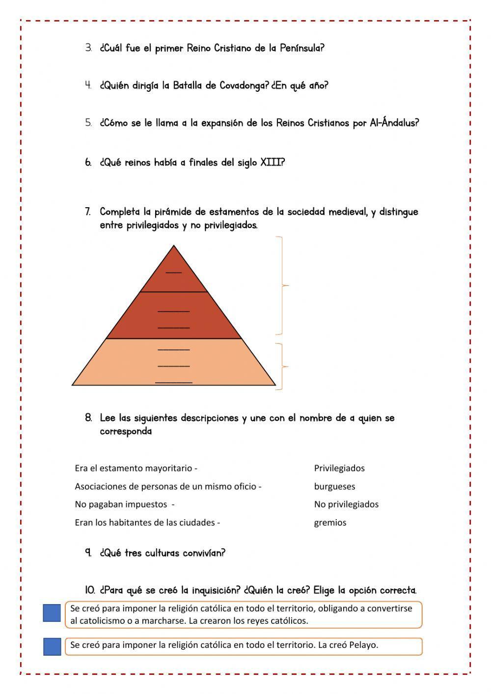 Los Reinos cristianos 1