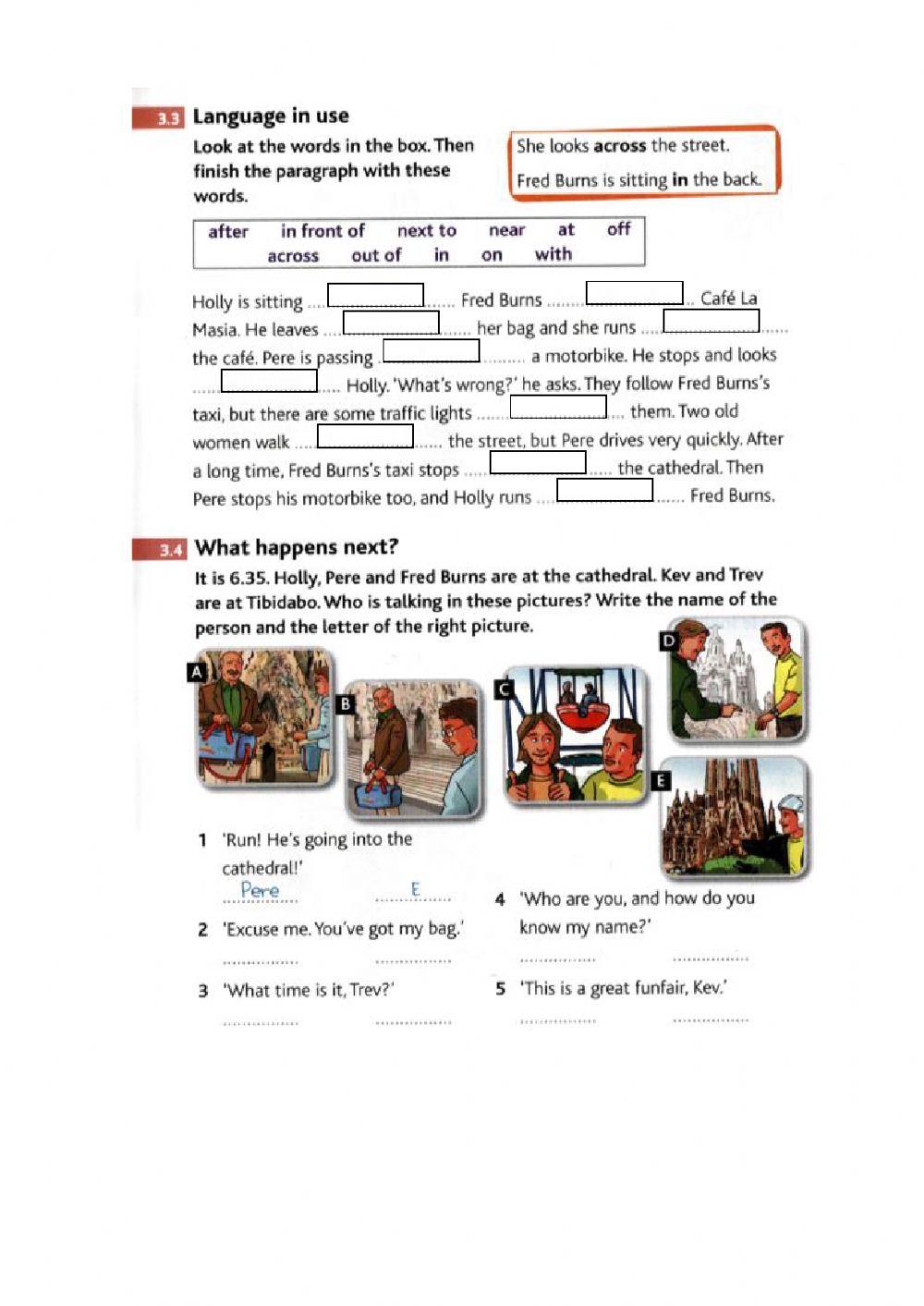 Text: The Barcelona game (p.15)