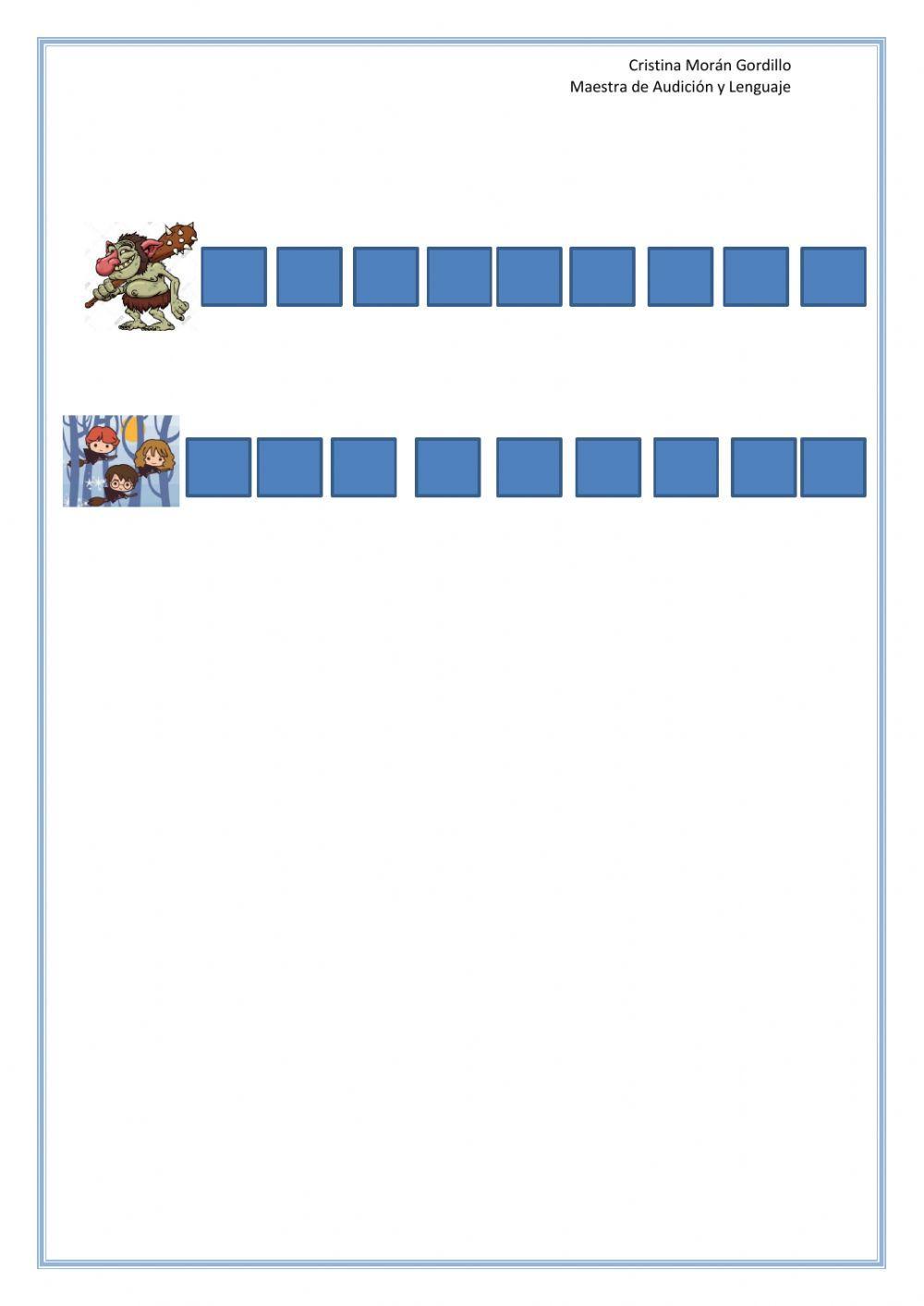 Conciencia léxica Harry Potter 3